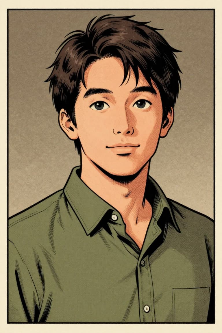 A comic-style presenter generated by ViralWhen